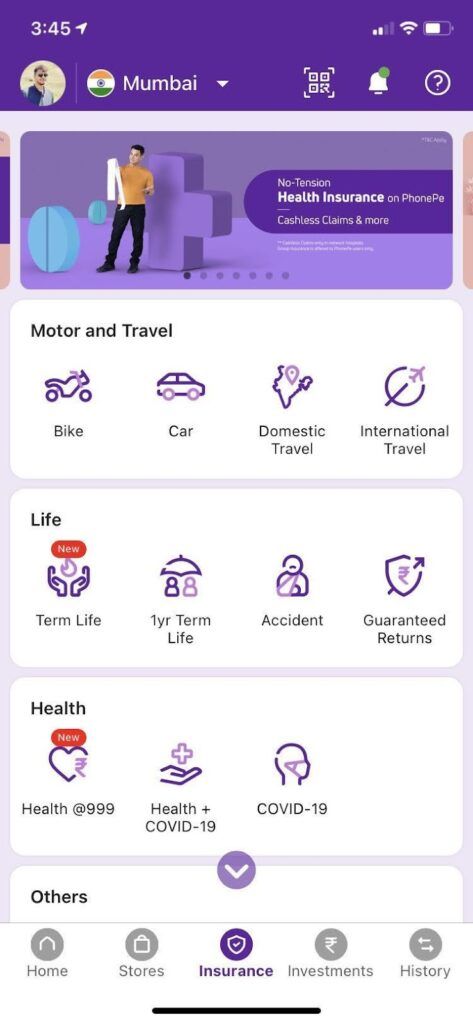 Click on the Health @999 icon