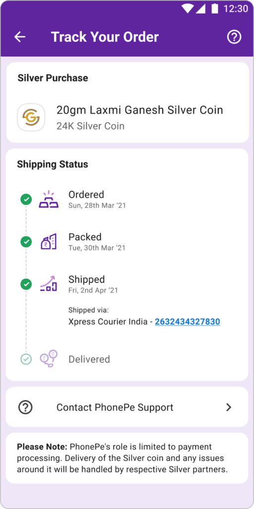Track your order