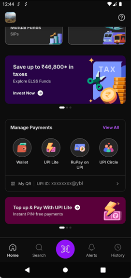 Open the PhonePe app. On the home screen, users will get the option to enable UPI Circle